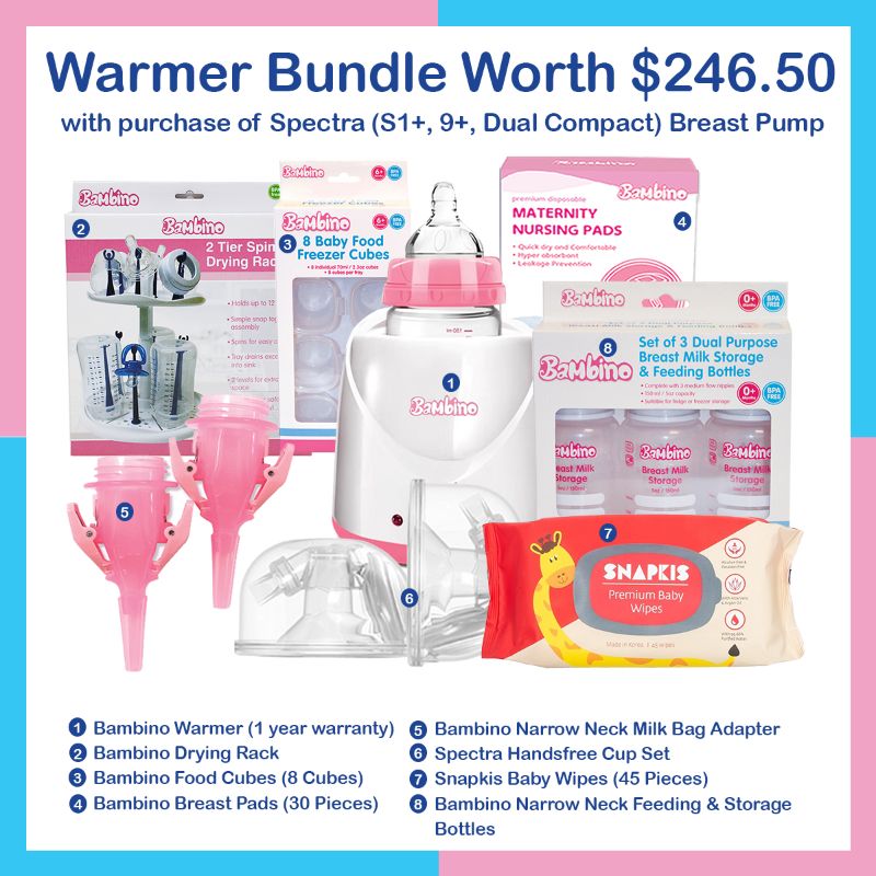 Spectra S1+ Breastpump Warmer Bundle Deal + 2 Years Warranty